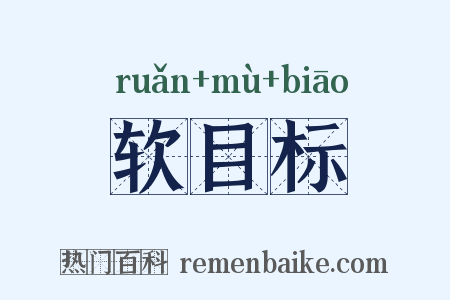 软目标是什么意思的图片